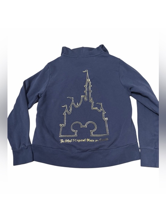 Disney Tops - Disney Women's Zip Hoodie - Most Magical Place On Earth- Navy Gold size Small